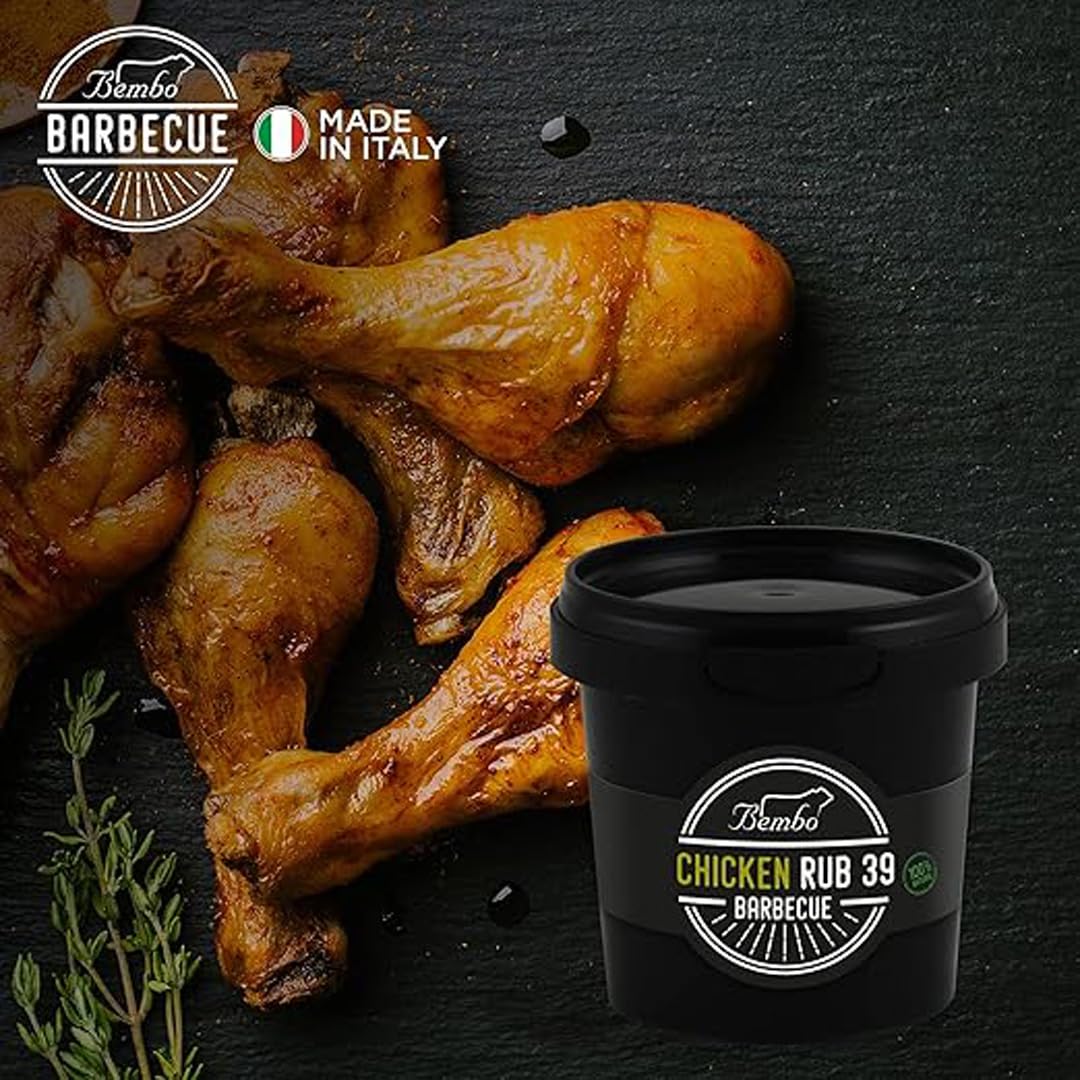 BBQ Chicken Rub Bembo – Mezcla de Especias para Pollo y Pavo – Marinada Seca Barbacoa – Made in Italy – 500 g