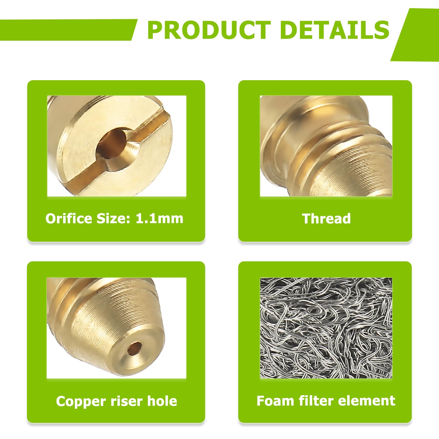 1.1 mm Foam Cannon Orifice Nozzle and Foam Maker Adapted to Snow Foam Lance and Thread Nozzle Tips 4Pcs Foam nozzle 4Pcs foam maker product thumbnail 5