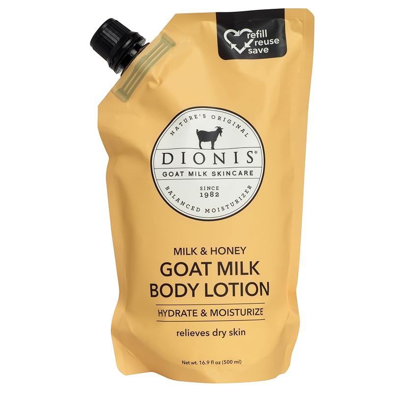Loção corporal Dionis de leite de cabra Milk & Honey — refil, 480 mL
