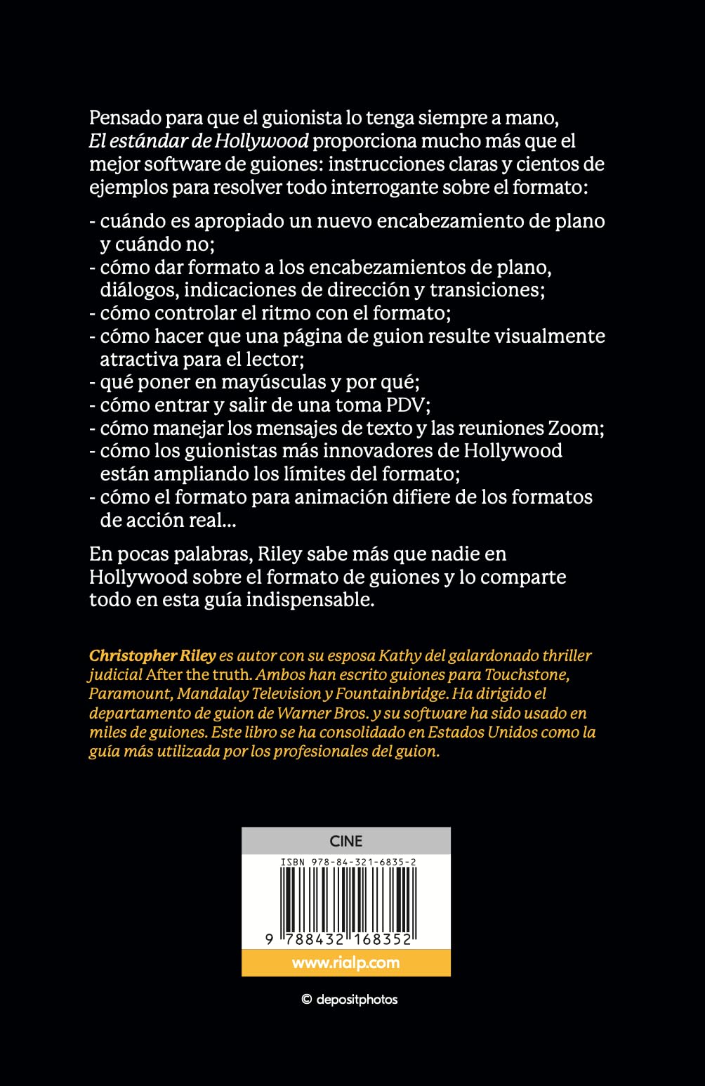 El estándar de Hollywood: La guía completa y autorizada de formato y estilo de guion (Cine)