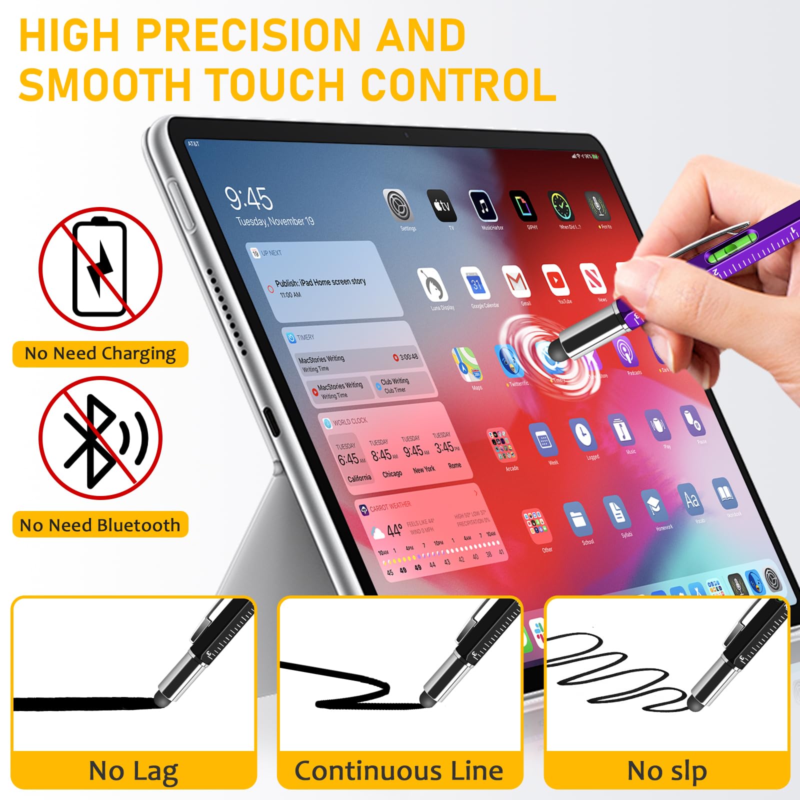 NICEMOVIC Stocking Stuffers Bulk Gifts for Men Multitool Tool Pen Gift 36 Pcs 6-in-1 Party Favor Fathers Christmas — view 4