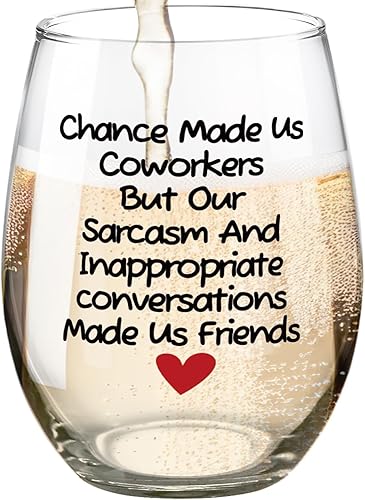 Funny Wine Glass - Wine Gifts For Coworkers