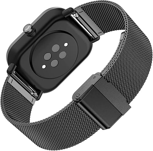 Miniatura 4 de Correa de repuesto para Amazfit GTS22 Mini2e34 Mini4, correa de repuesto de malla de acero inoxidable para Amazfit BipBip U ProBip 33 Pro