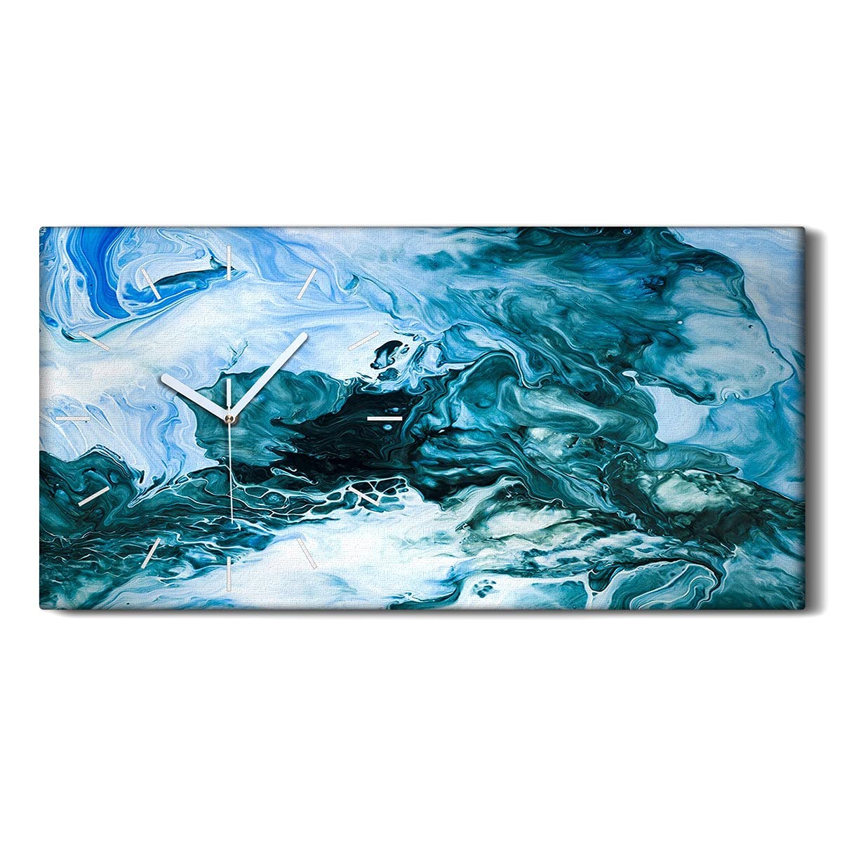 Horloge sur Toile sans Tic-Tac Coloray 60x30cm | Fini le Bruit Insomniaque dans la Chambre
