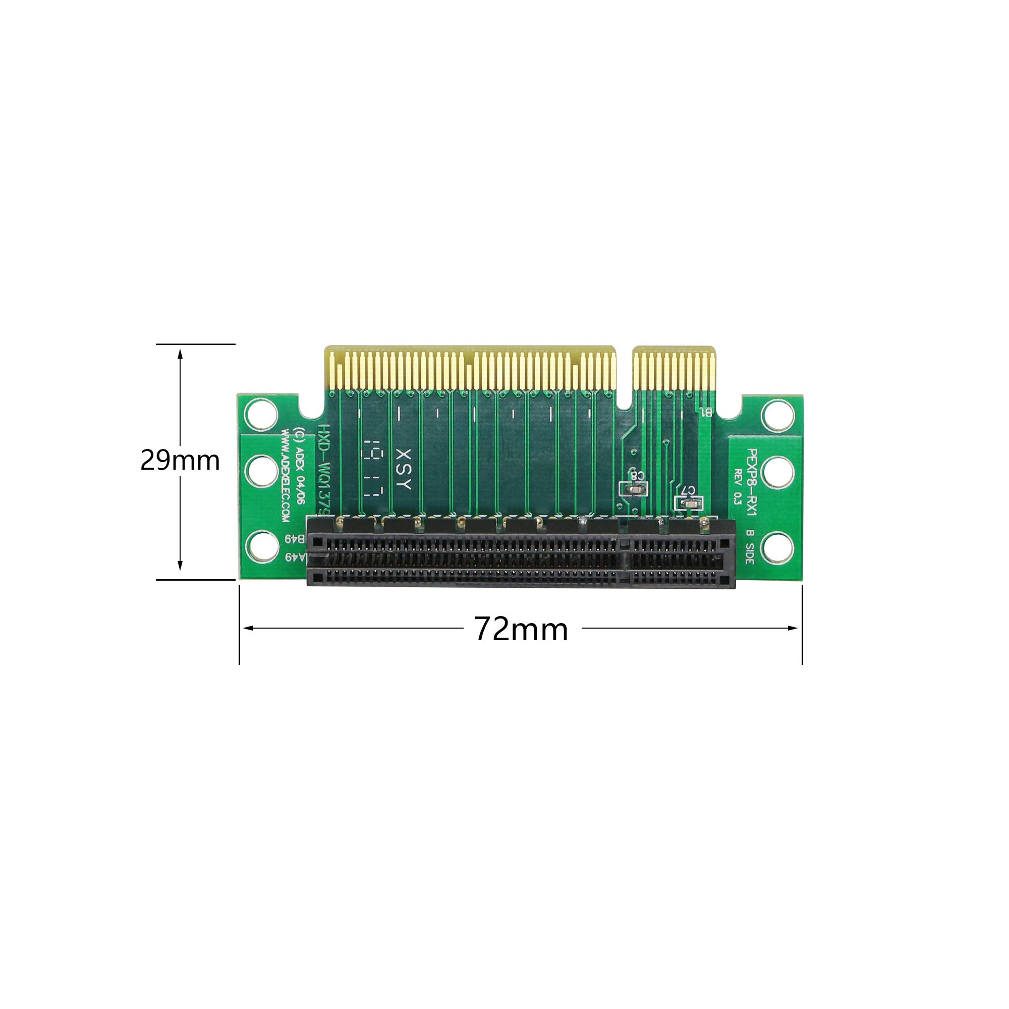 セール8点最高版PCI-E16xライザーカード　8個高品質ソリッドコンデンサ搭載 Amazon | SinLoon PCIE 8X ライザーカード pci express x8