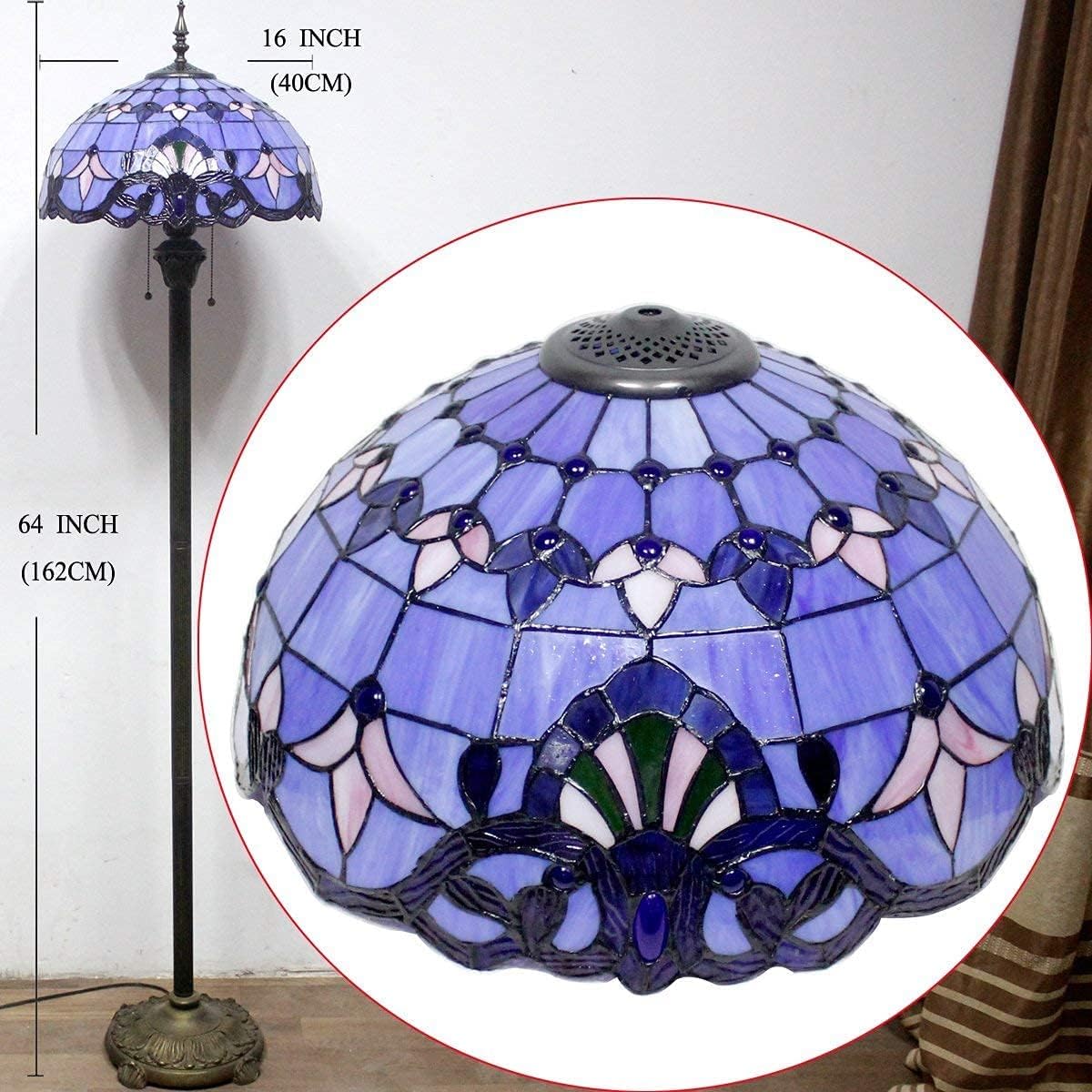 WERFACTORY Tiffany Lamp Series Stained Glass Style Lampshade Decorative Living Room Bedroom