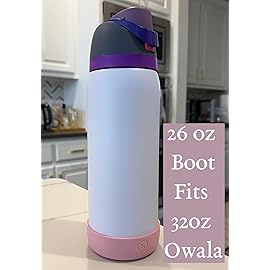 One MissionX Protective Silicone Boot for YETI 46oz 36oz 26oz 18/12oz, Owala 32oz 24oz Bottles & Yonder Water Bottles, Anti-Slip Bottom Sleeve Cover, BPA Free (Nordic Blue, Fits 26 oz)