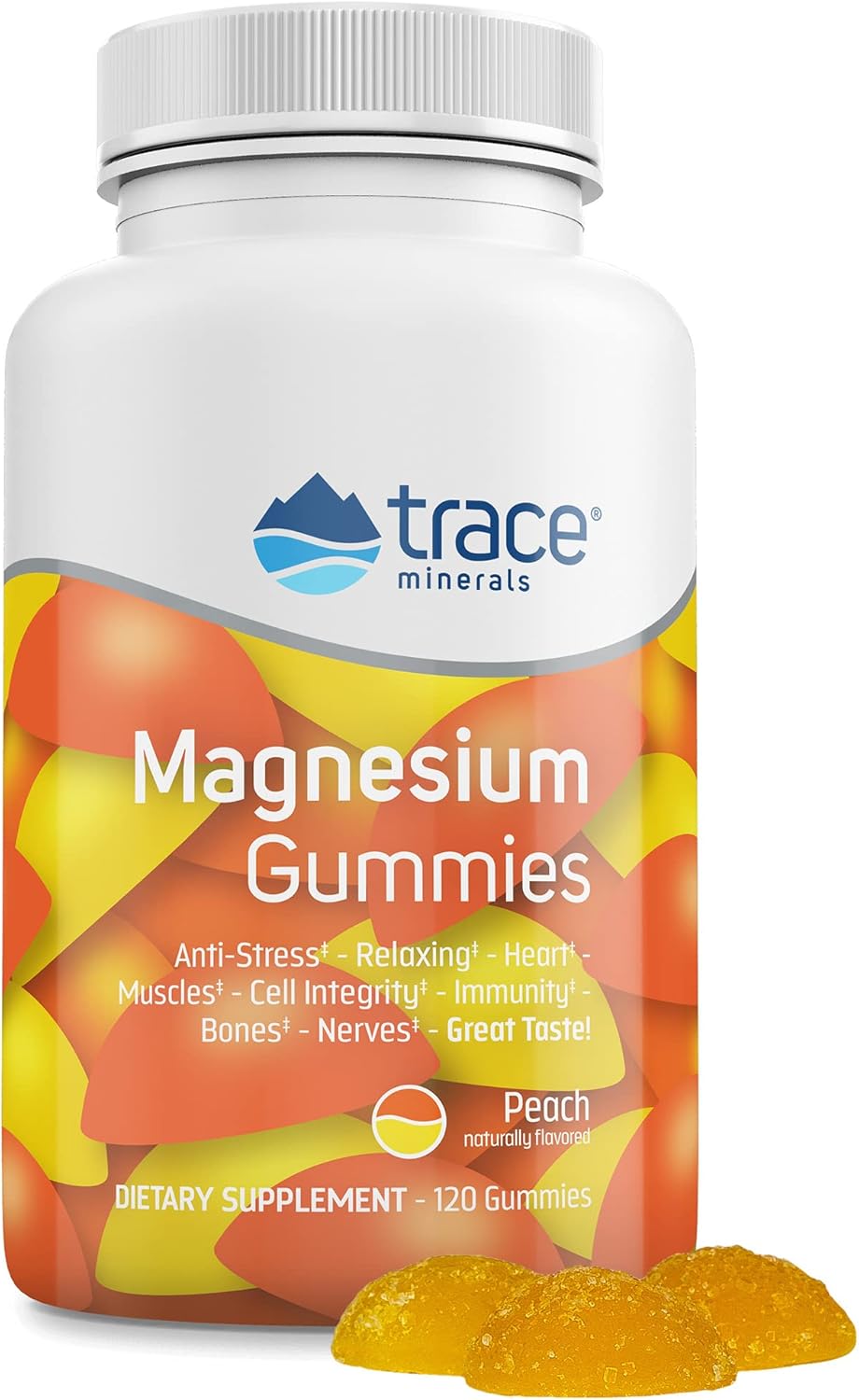Trace Minerals Magnesium Gummies (120ct) Low Sugar 84
