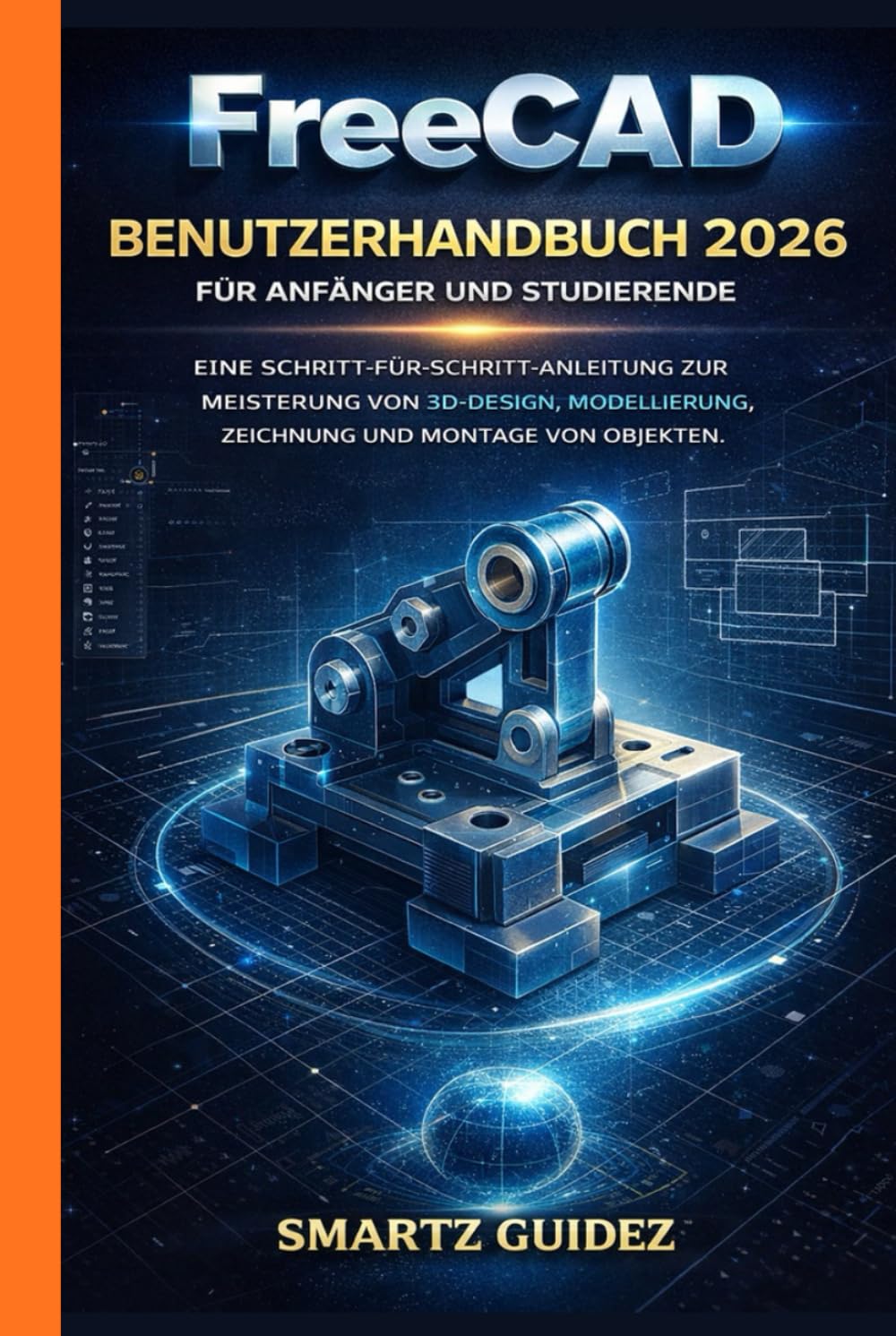 FreeCAD BENUTZERHANDBUCH 2026 FÜR ANFÄNGER UND STUDIERENDE: EINE SCHRITT-FÜR-SCHRITT-ANLEITUNG ZUR MEISTERUNG VON 3D-DESIGN, MODELLIERUNG, ZEICHNUNG UND MONTAGE VON OBJEKTEN.