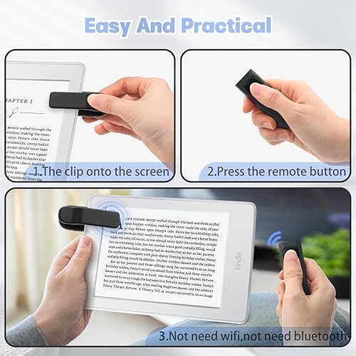 Miniatura 5 de Kindle Page Turner, Dewewede Remote Page Turner Clicker para Kindle Paperwhite y otros lectores electrónicos, cómoda lectura manos libres en la cama