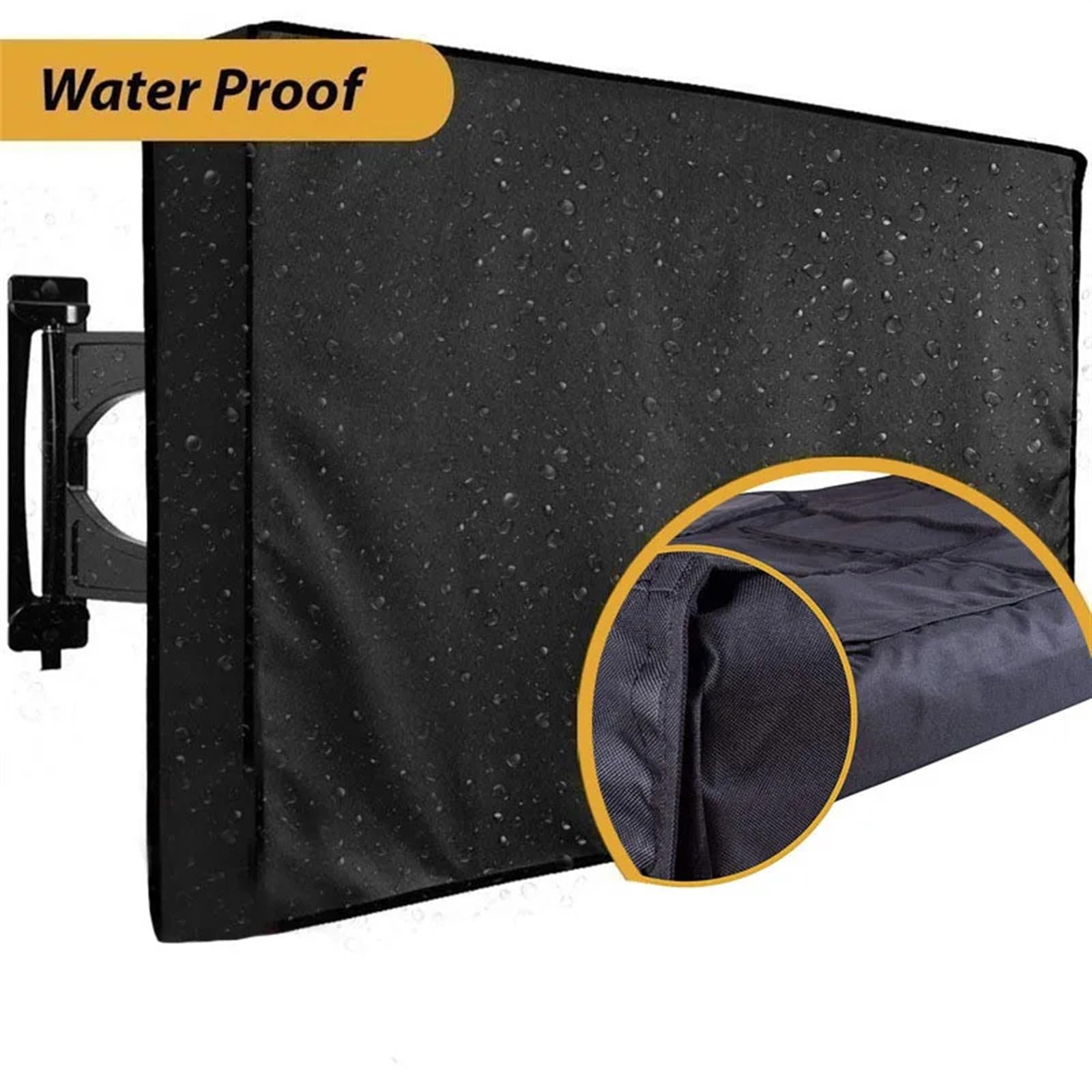 Custodia Protettiva TV Compatibile TV Panno in Microfibra Antipolvere Proteggi Schermo Copertura TV Impermeabile for Esterni Resistente alle intemperie(Gray,46-48 inch)