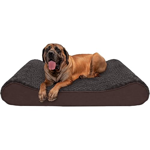 Furhaven Luxe Lounger Dog Beds for Small/Medium/Large Dogs & Cats - Orthopedic, Cooling Gel, Memory Foam, & More