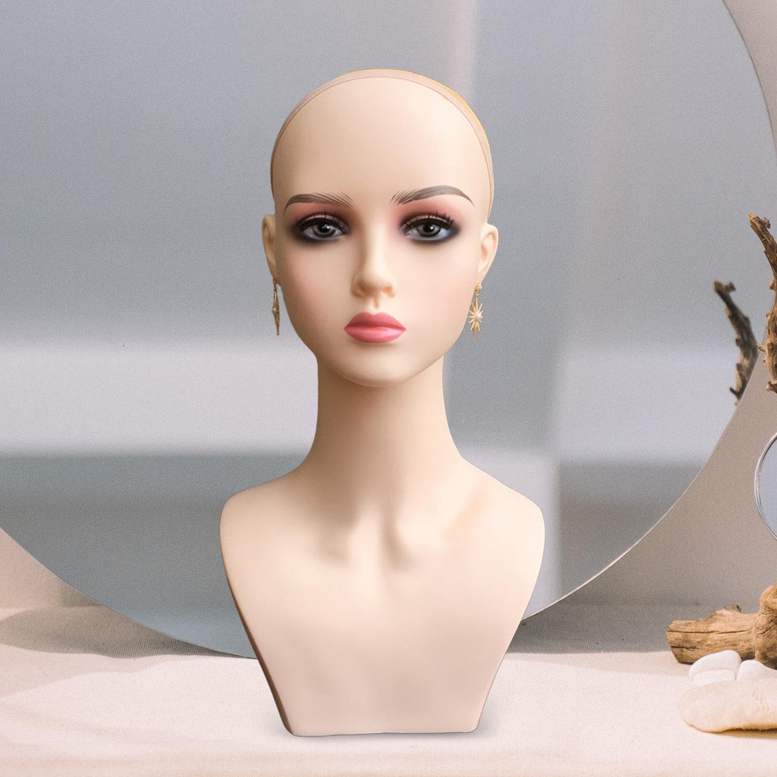 限定品・卓上用婦人マネキン・ディスプレイ・ウィッグ・アクセサリー掛け Amazon | 
