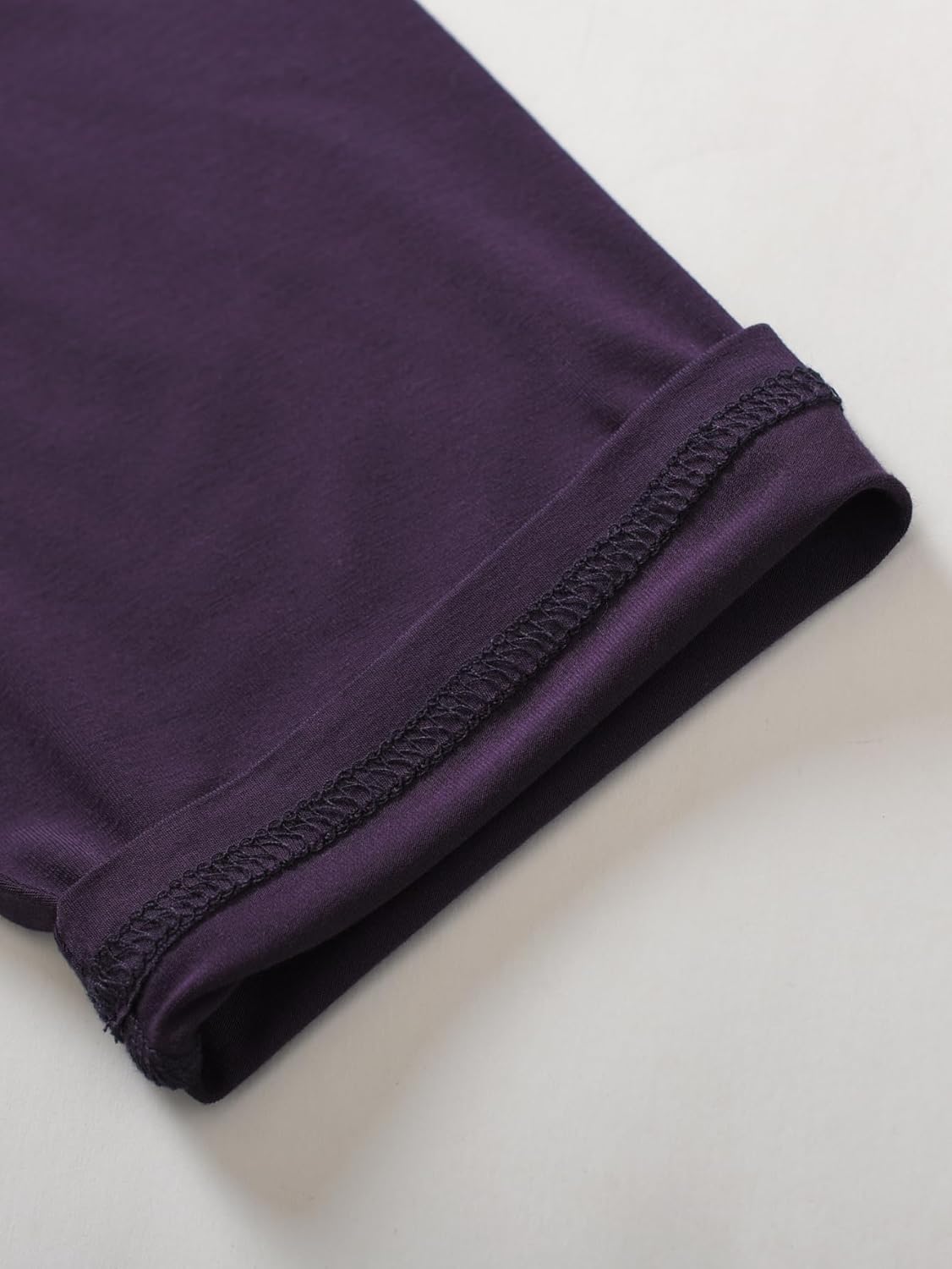 Latuza Women's Bamboo Viscose 3/4 Sleeve Pajama Top V Neck Sleep Shirt - Image 4