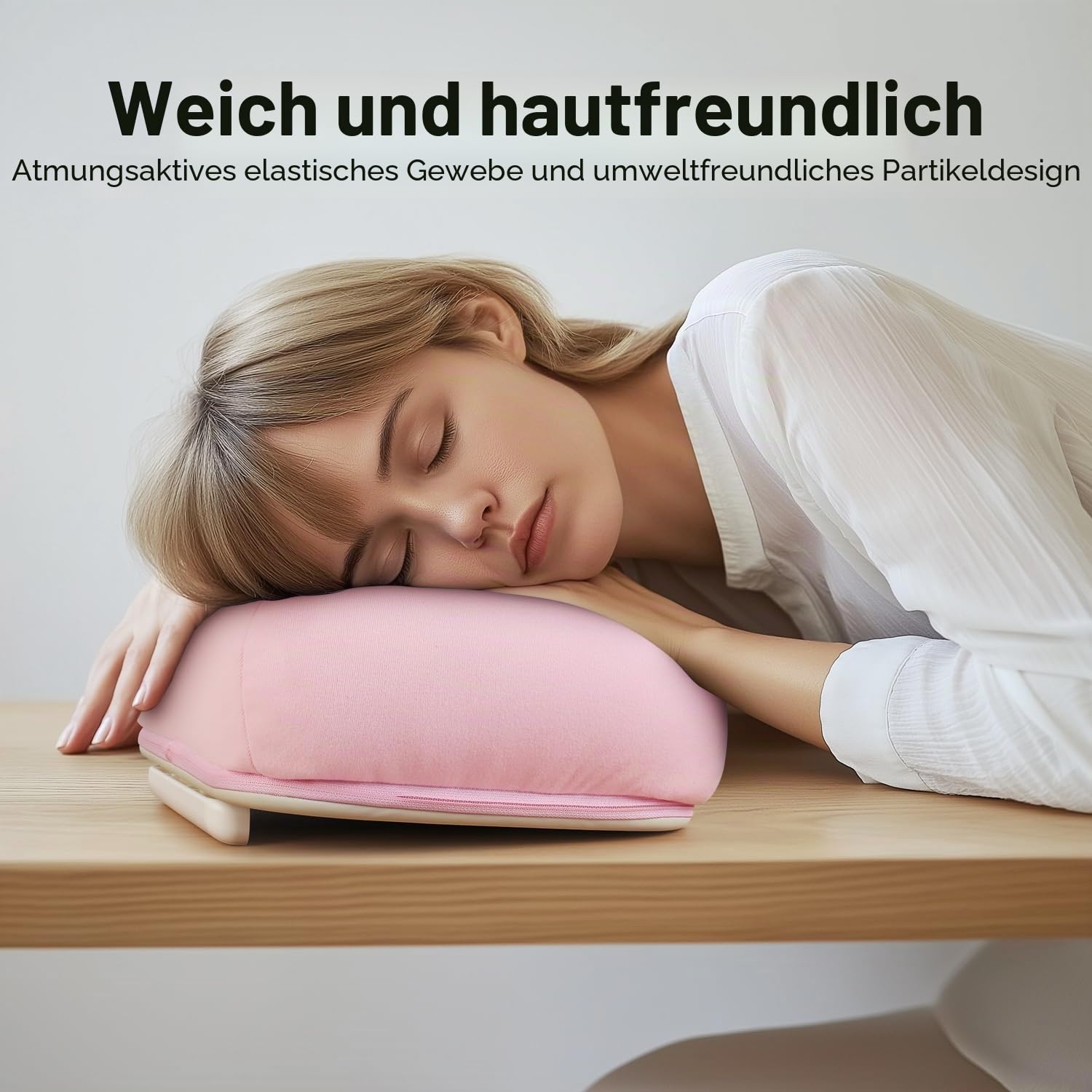 Elitehood Laptoptisch-Kissen – Weicher Schoßtisch für Bett & Couch, Pink Mit Buchhalter – Ideal für Laptop bis 17", Tablet & Bücher –Waschbar Perfekt für Homeoffice, Schüler & entspanntes Lesen