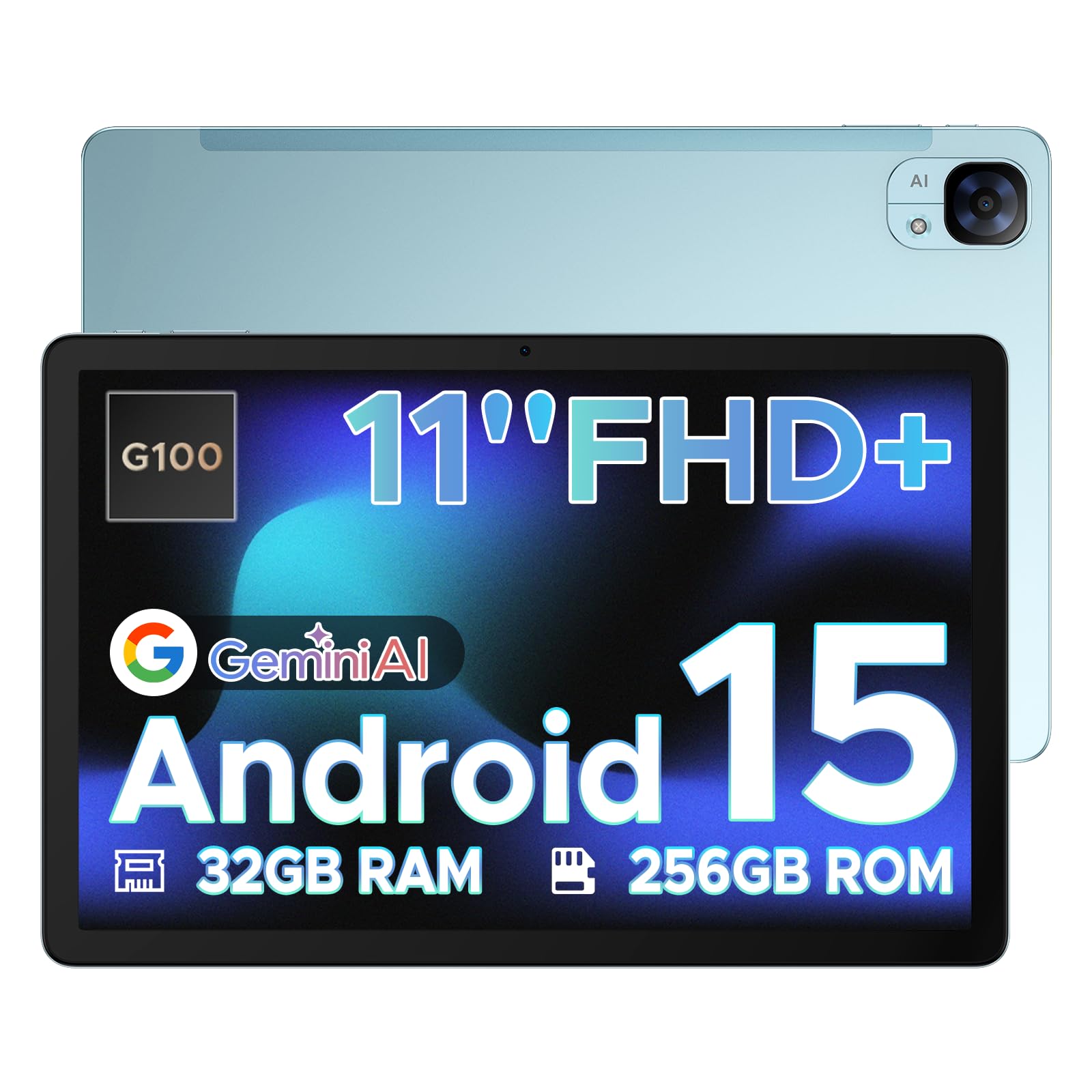 DOOGEE Tab E3 Tablet 11 Pulgadas, 32GB+ 256GB/TF 2TB Tablet Android 15, Octa-Core Helio G100, Tablets 4G Dual SIM+ WiFi 5G, 8800mAh, Gemini AI, 13MP+5MP/GPS/BT5/OTG/FACE ID/Doble Altavoces/Jack 3.5mm 2 71MnSyupR4L