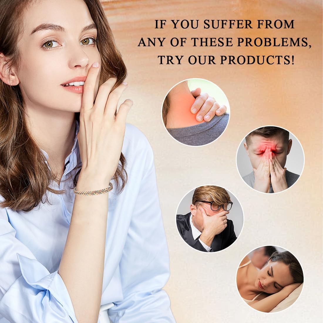 Vicmag Copper Bracelet for Women Men Magnetic Bracelet with Ultra Strength Magnets 100% Solid Pure Copper Gift (Feather) - Image 8