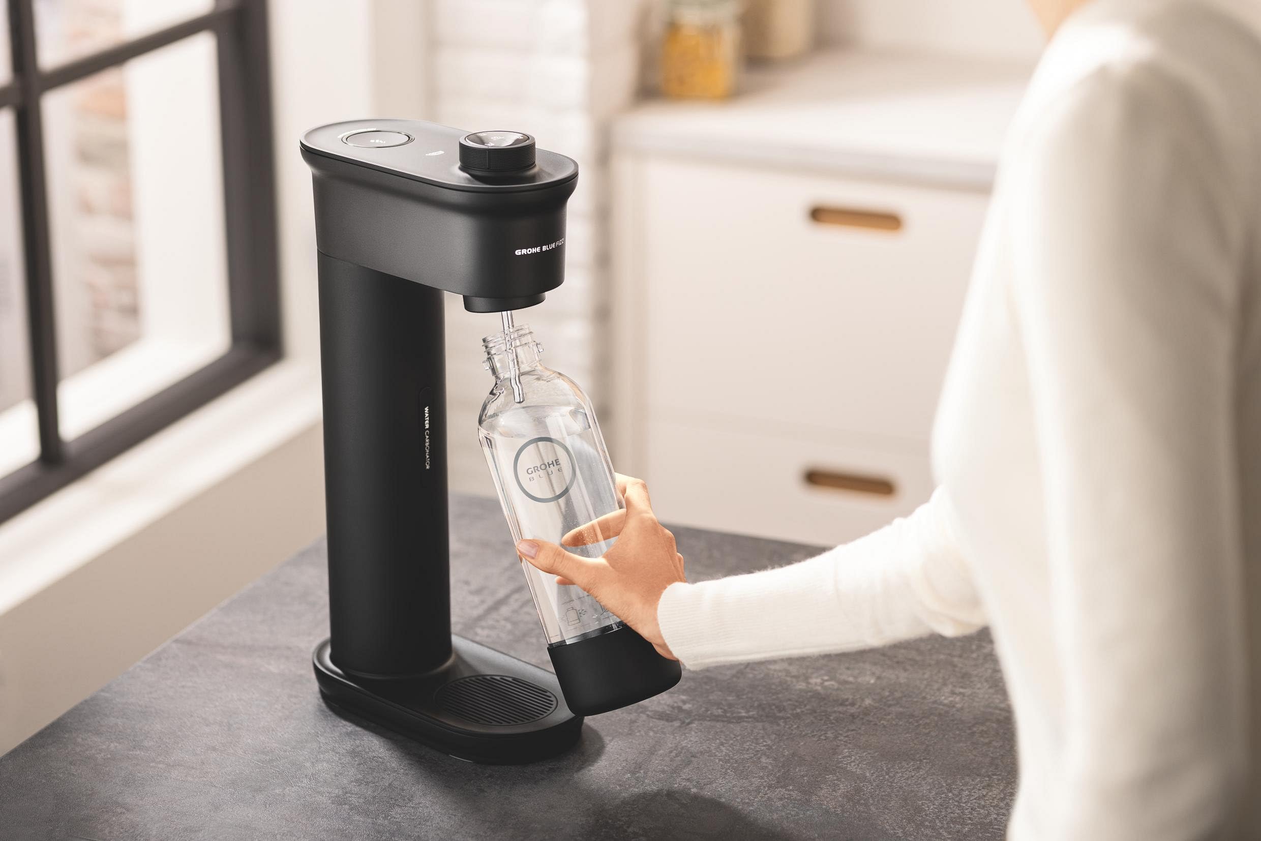 Bottiglia GROHE Blue Fizz Gasatore - 850 Ml, Nero, Compatibile Con Sistema GROHE Blue Fizz - Foto 14