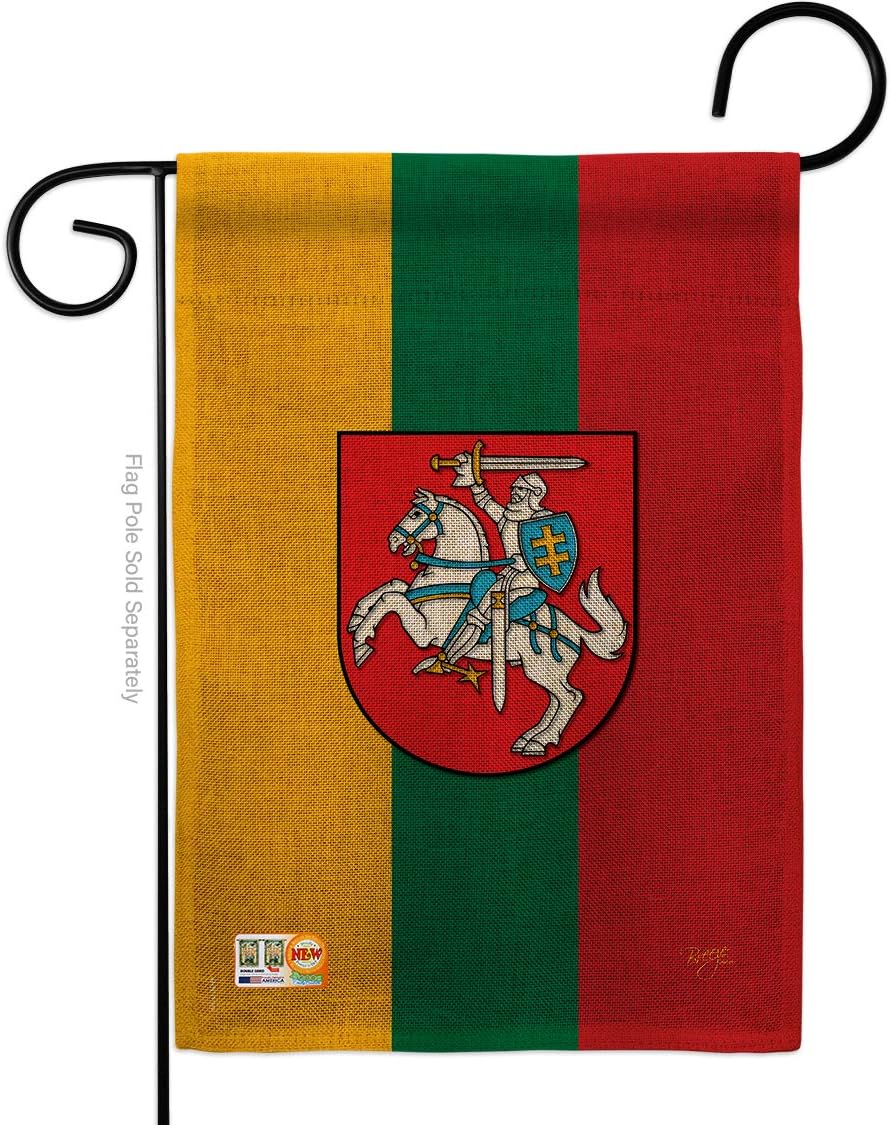 Nationality Lithuania Garden Flag Regional Nation International World Country Particular Area Small Decorative Gift Yard House Banner Double-Sided Made in USA 13 X 18.5