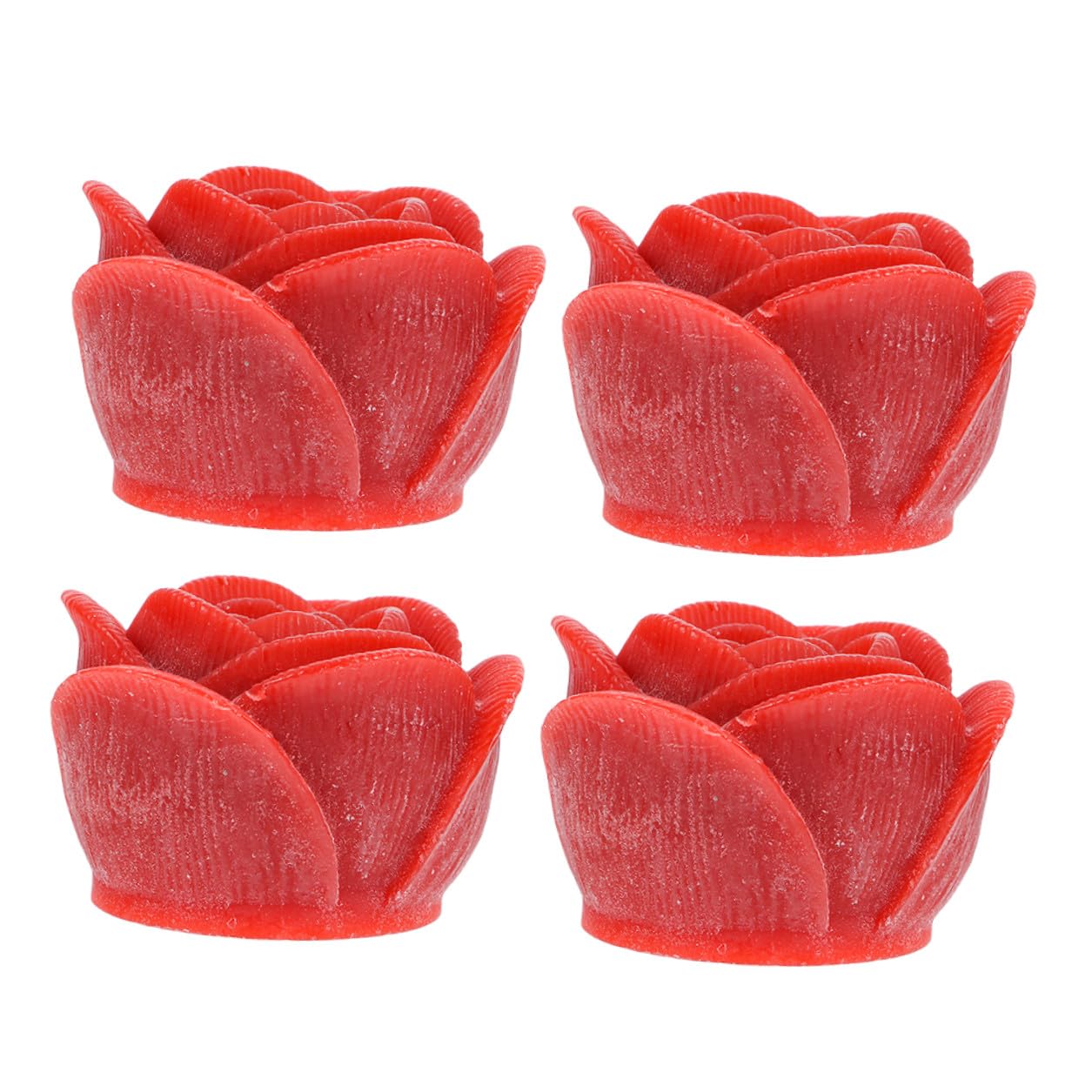 Bougies LED rose rouge sans fumée ni cire pour une décoration de table propre