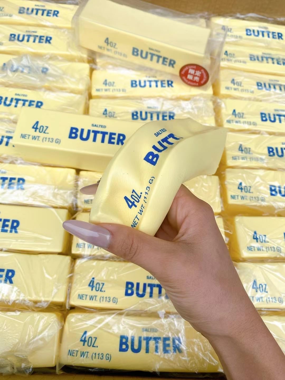 Slow Rising Squishy,Taba Squishy, Stress Balls,Stress Relief & Fidget Toys for ADHD,Party Favor Gift (Butter stick-1pcs) - Image 4