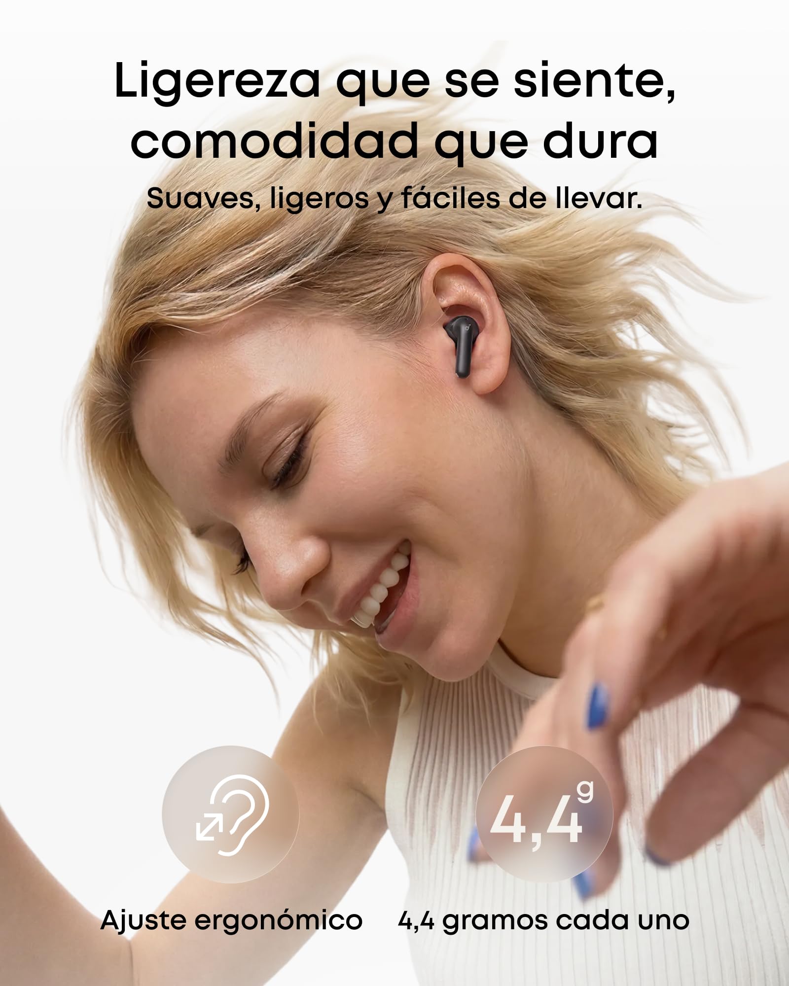 Soundcore Anker P42i, Auriculares Bluetooth con ANC, 56h, IP55 | Adaptive ANC,56-Hour Battery Life, AI-Powered Calls with 6 Microphones, Wireless Charging