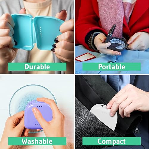 Miniatura 5 de Estuche retenedor  Paquete de 4 surtidos  Funda protectora bucal inodoro  Ventilada e higiénica para transportar y proteger aparatos ortopédicos y