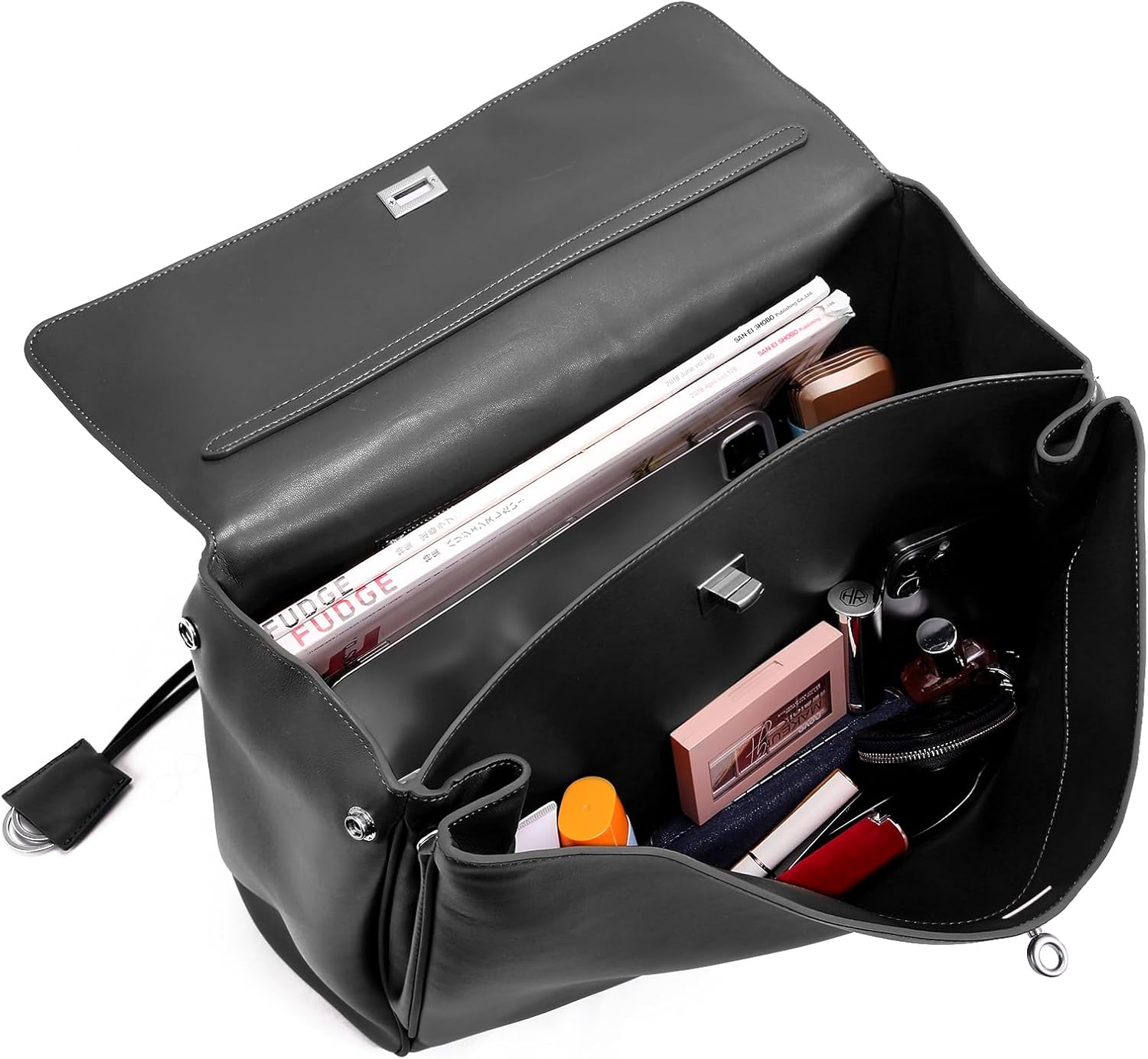 Genuine Leather Tote Bag for Women: Fashion Shoulder Handbag Soft Leather Crossbody Purse - Ladies Satchel Purse - Image 6