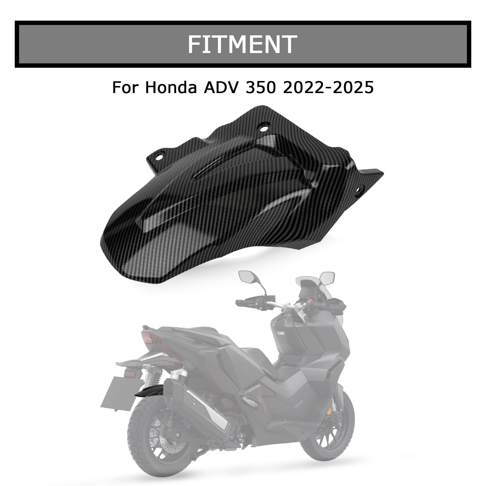 Protection Pare-Chocs Moto ADV350 – Barre De Sécurité Acier Noir, Garde Moteur Highway ADV 350 2022-2024, Anti-Chute Robuste