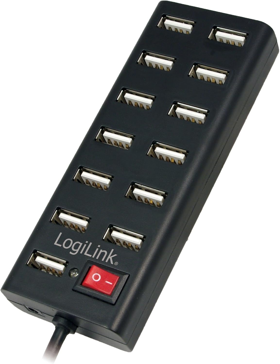 LogiLink USB 2.0 Hub 13-Port with On/Off Switch - hub - 13 Ports - Desktop