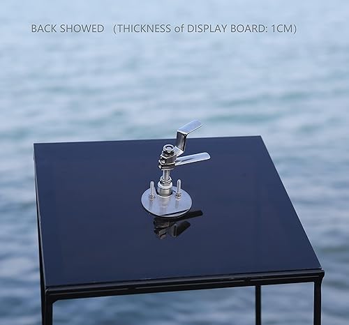 Vista 6 de Thorn Pestillo de leva de barco de acero inoxidable Marine Hatch Pull con placa trasera