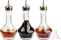 Vista 1 de Bitters Bottle Set of 3, Glass Dasher Bottle 1.7oz, Decorative Professional Bar Tool for Cocktail Great for Bartender Home Bar Restaurant with Alloy