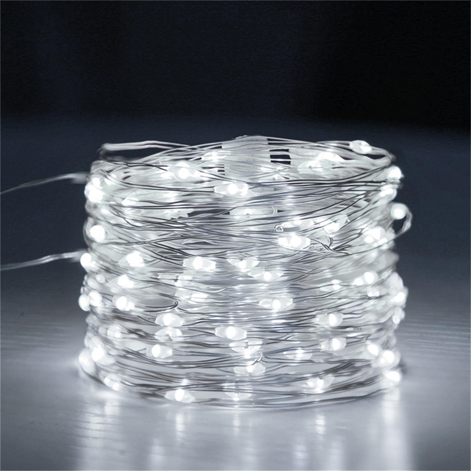 FANSU Warm White Coloured USB Fairy Lights, Indoor/Outdoor String Lights, Easy to Use Copper Wire String Fairy for Balcony Party Wedding Garden Home Decor (White,3m 30 Lights)