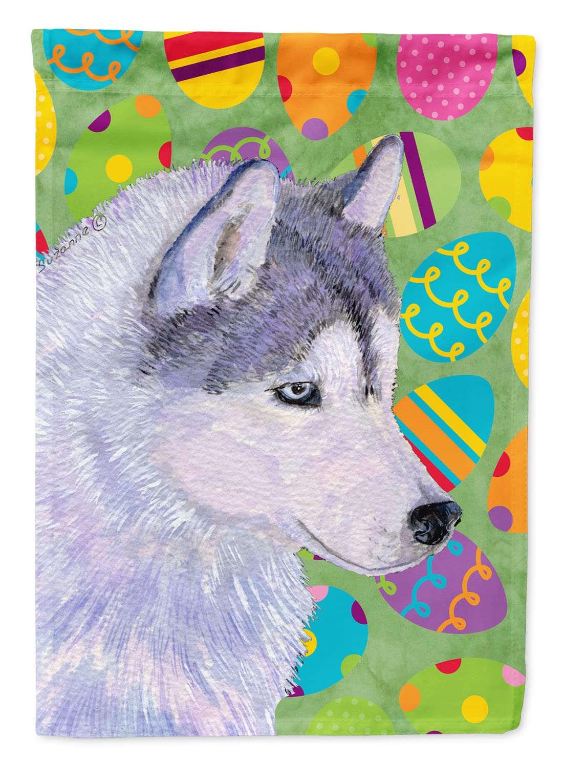 Pavillon de maison Husky Sibérien grand drapeau en toile pour embellir votre entrée au printemps
