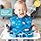 Bumkins Toddler and Baby Suction Plate, Silicone Grip Dish, Babies and Kids, Baby Led Weaning, Children Feeding Supplies, Non Skid Sticky Bottom, Platinum Silicone, Ages 6 Months Up, Batman Blue