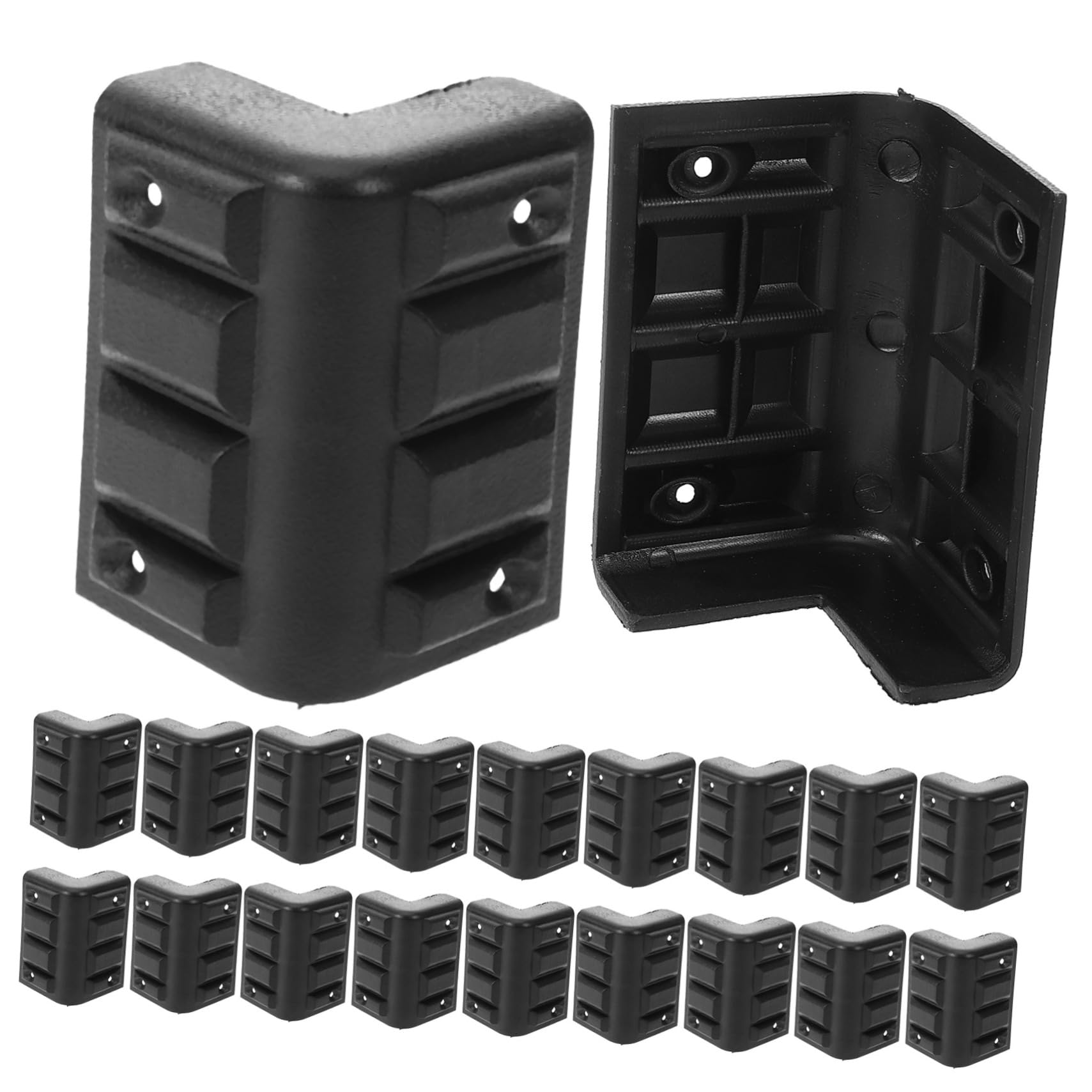 Angoily 100piezas Protector De Esquinas Para Altavoces y Muebles De Plástico Accesorios Para Equipaje Protección Para Cajas y Esquinas De Muebles