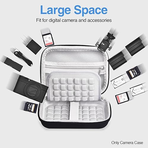 Miniatura 6 de EMART Funda para cámara digital, bolsa pequeña para cámara Canon PowerShot ELPH 180 190Sony DSCW800 830VAHOIALDCAMKORYKodak Pixpro, funda de