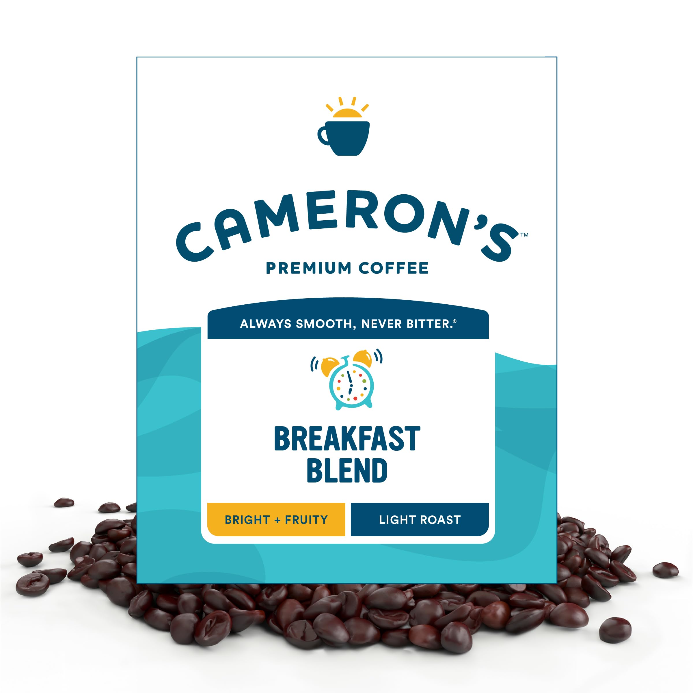 Cameron's Coffee Roasted Whole Bean Coffee, Breakfast Blend, 4 Pound