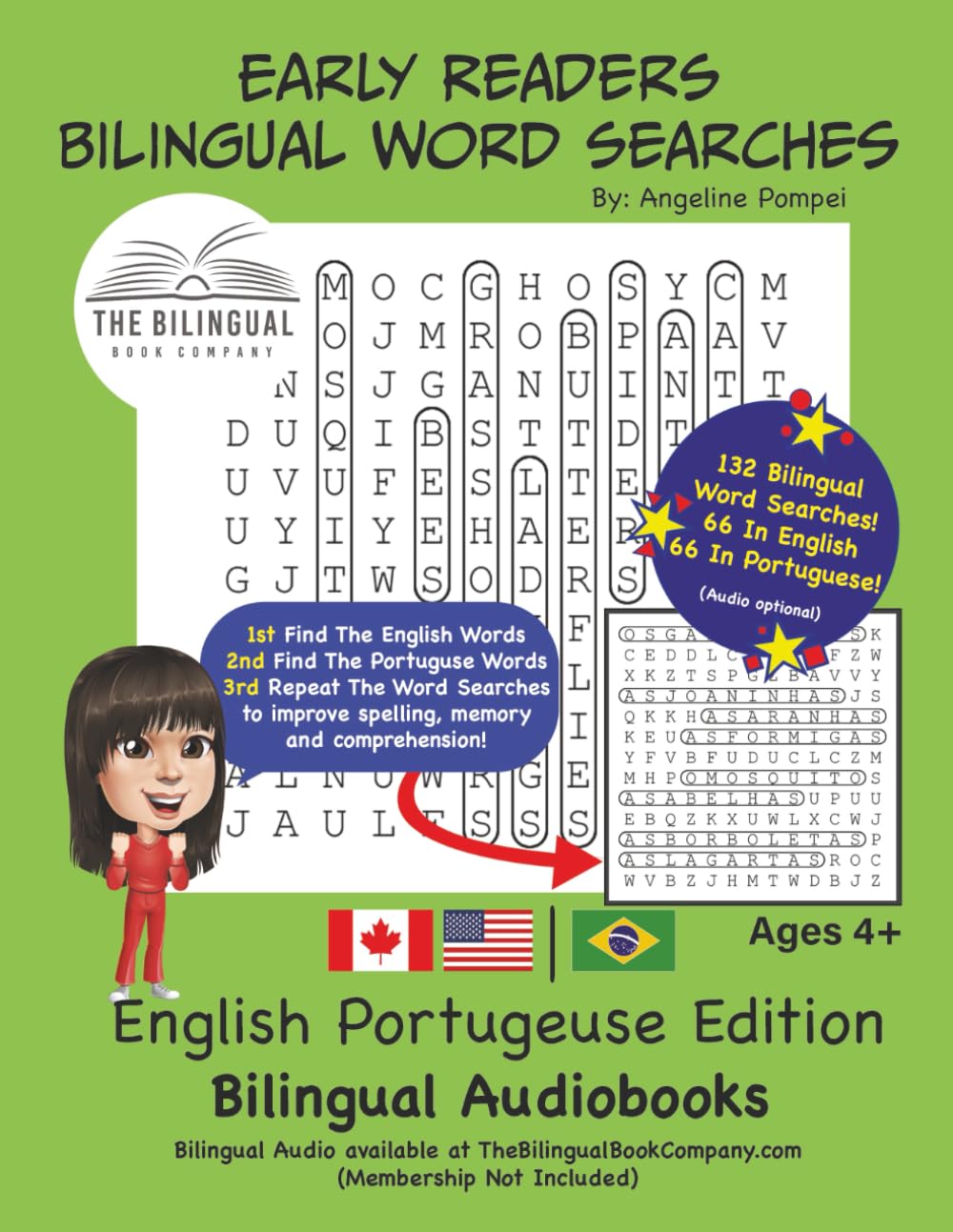 Early Readers Bilingual Word Search: English Portuguese Edition Bilingual Audiobook