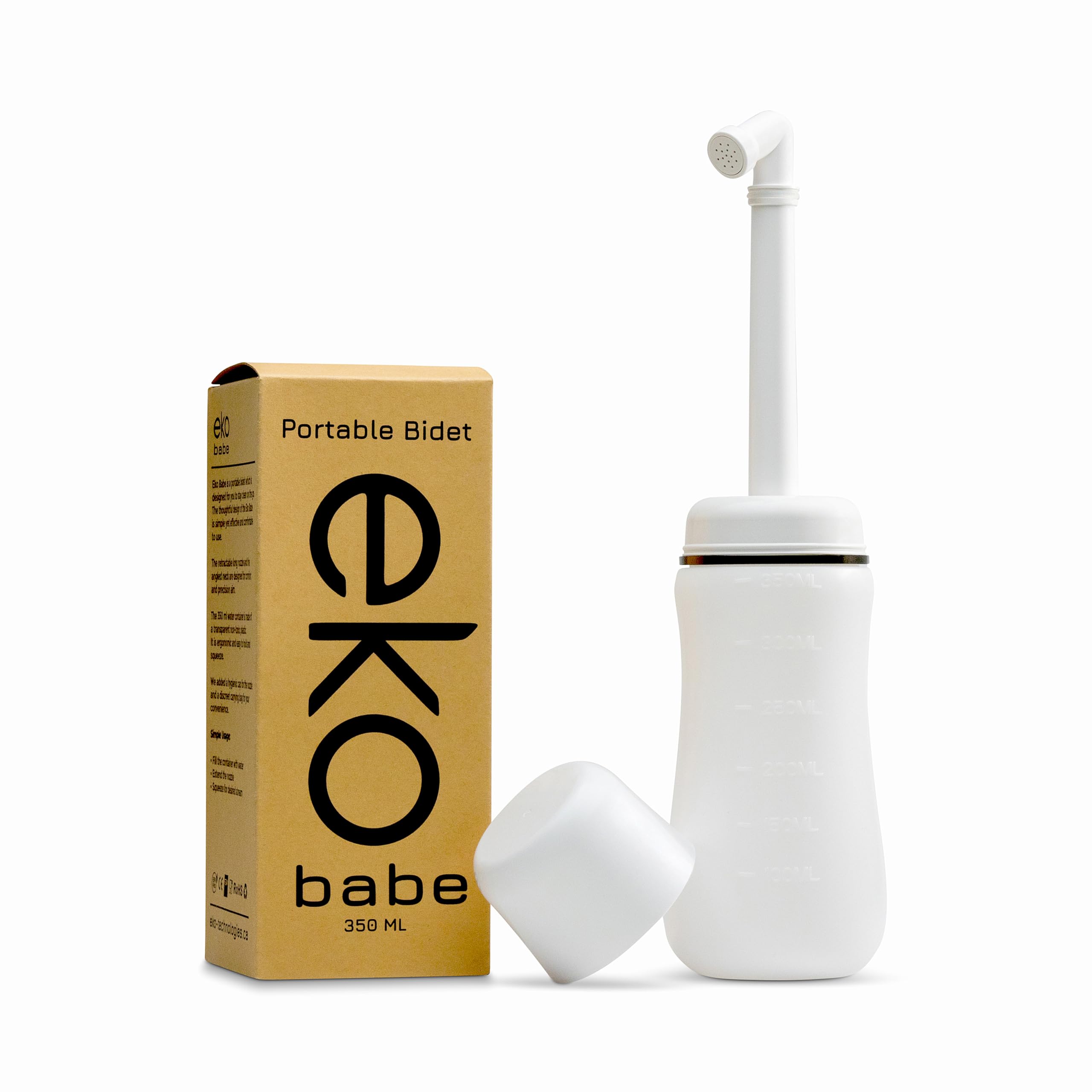 EKO Babe Peri Bottle – Portable Bidet for Women & Postpartum Care – Leak-Proof, Gentle Wash Bottle with Travel Bag – Designed in Canada.