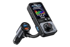 LENCENT Bluetooth 5.0 FM Transmitter FM Booster for Car Radio
