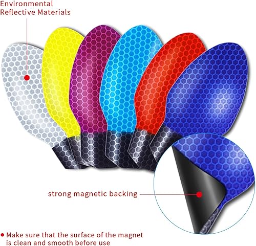 Miniatura 2 de Outus Imanes y calcomanías reflectantes para bombillas automotrices, 10 colores festivos (30 piezas)