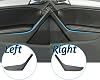2 piezas Manija de puerta de repuesto para VW Golf 6 GTI MK6 Negro | Compatible con modelos 4D 2010-2014, posiciones izquierda/derecha para conductor y pasajero, números de referencia 5K4868039A y 5K4868040A 7