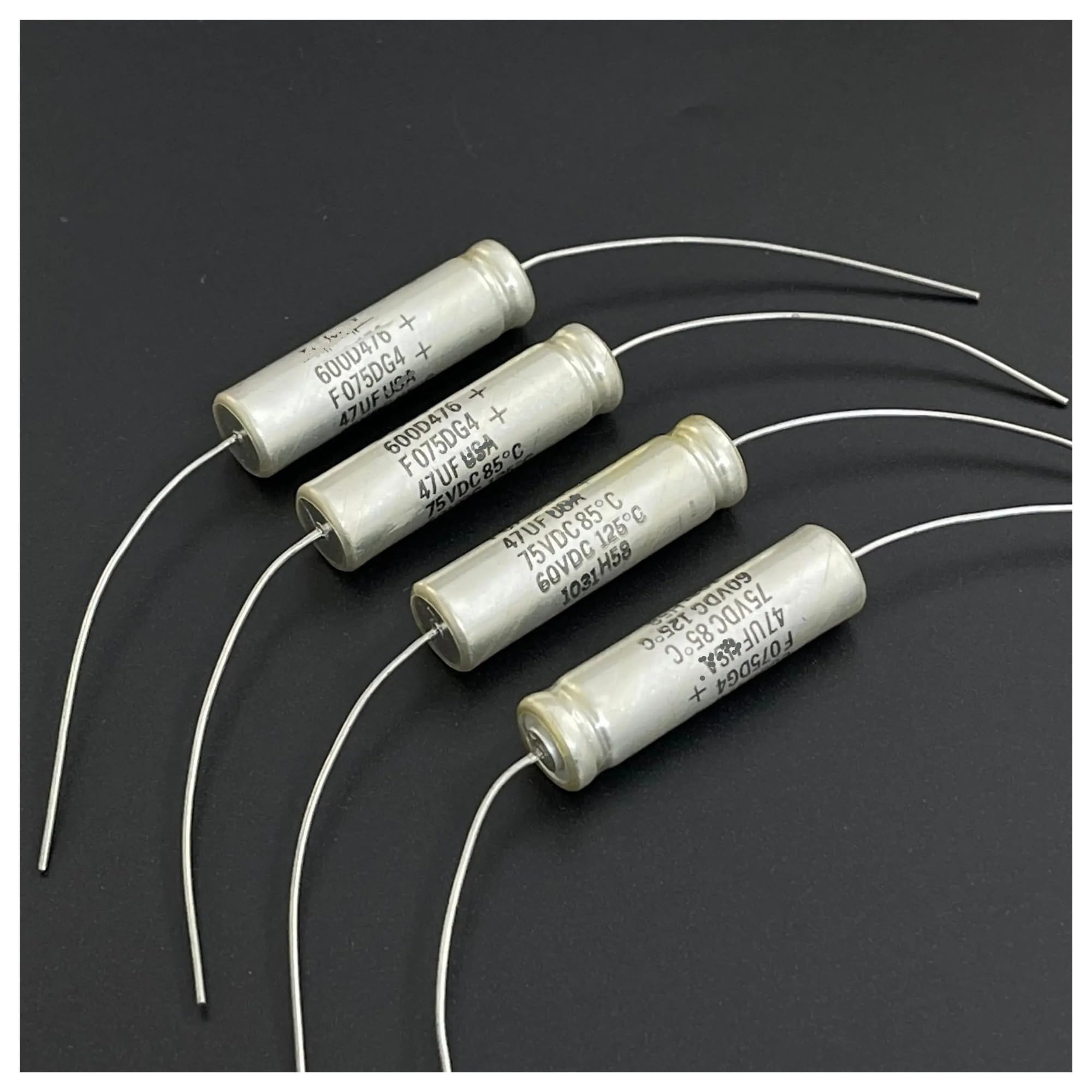 LEOTNNDQ 1pcs 600D 47UF75V 125° Copper Foot Audio Film Capacitor