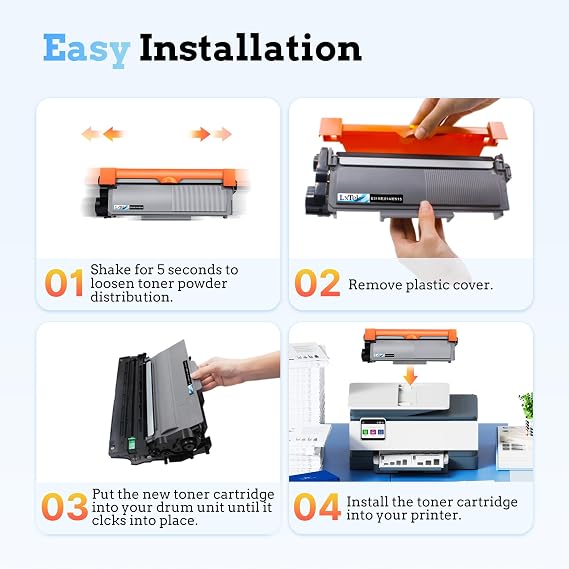 LxTek Compatible Toner Cartridge Replacement for Dell E310 E310dw E514