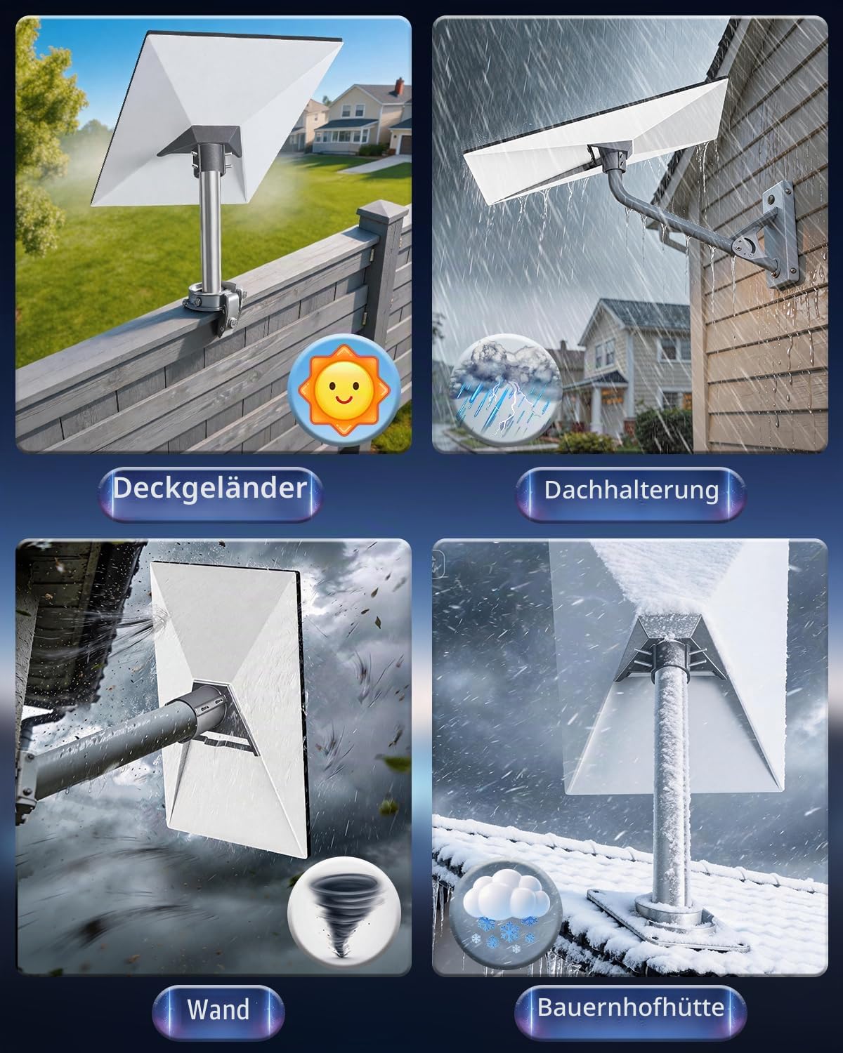 Starlink Standard Gen 3/4/4X Rohradapterhalterung, sicheres Stangenmontage-Set für Dach-, Wohnmobil- und Außeninstallation, strapazierfähiger, wetterfester Aluminium-Adapter für Starlink V3/V4
