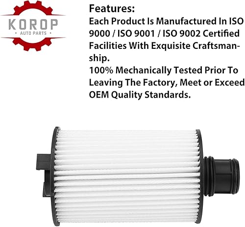 Miniatura 5 de El filtro de aceite del motor reemplaza # LR011279 AJ812351 C2D3670 XR858593, se adapta a R-angeRover Land Rover Discovery LR4 se adapta a Jaguar