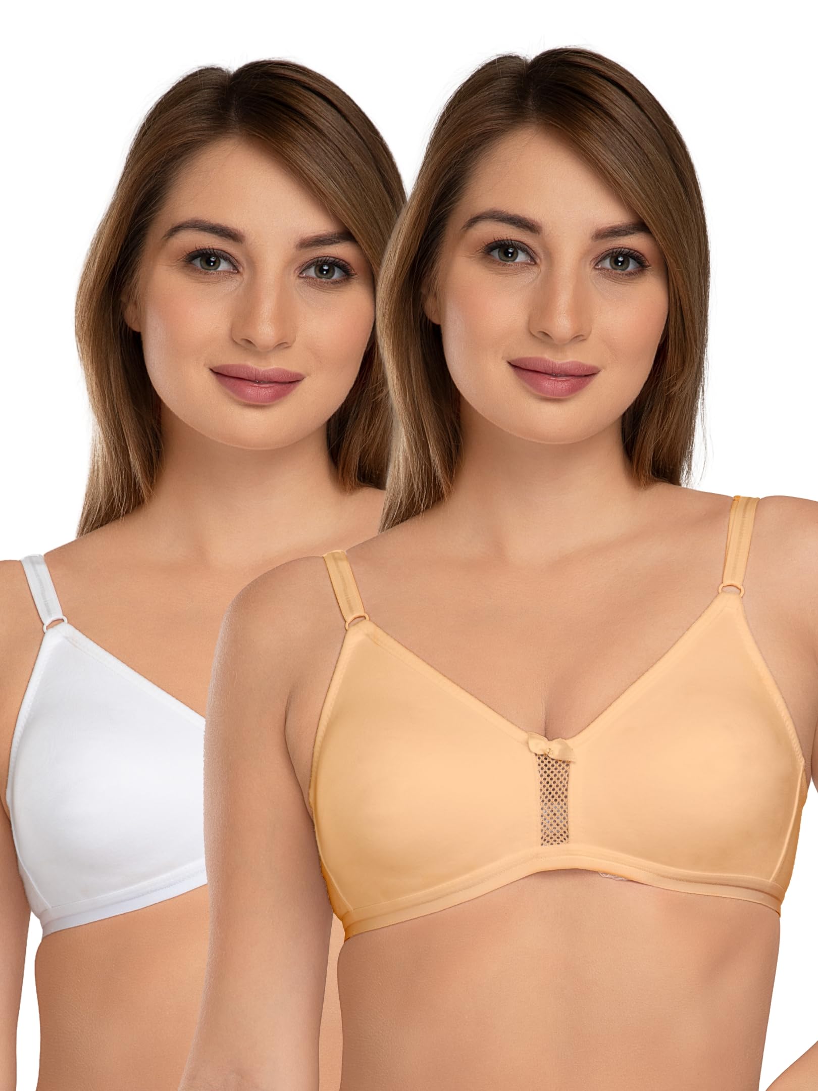 daisy dee Women's Cotton Lightly-Padded Wirefree Full Coverage with Adjustable Strap T-Shirt Bra - NSTLA-picture-11