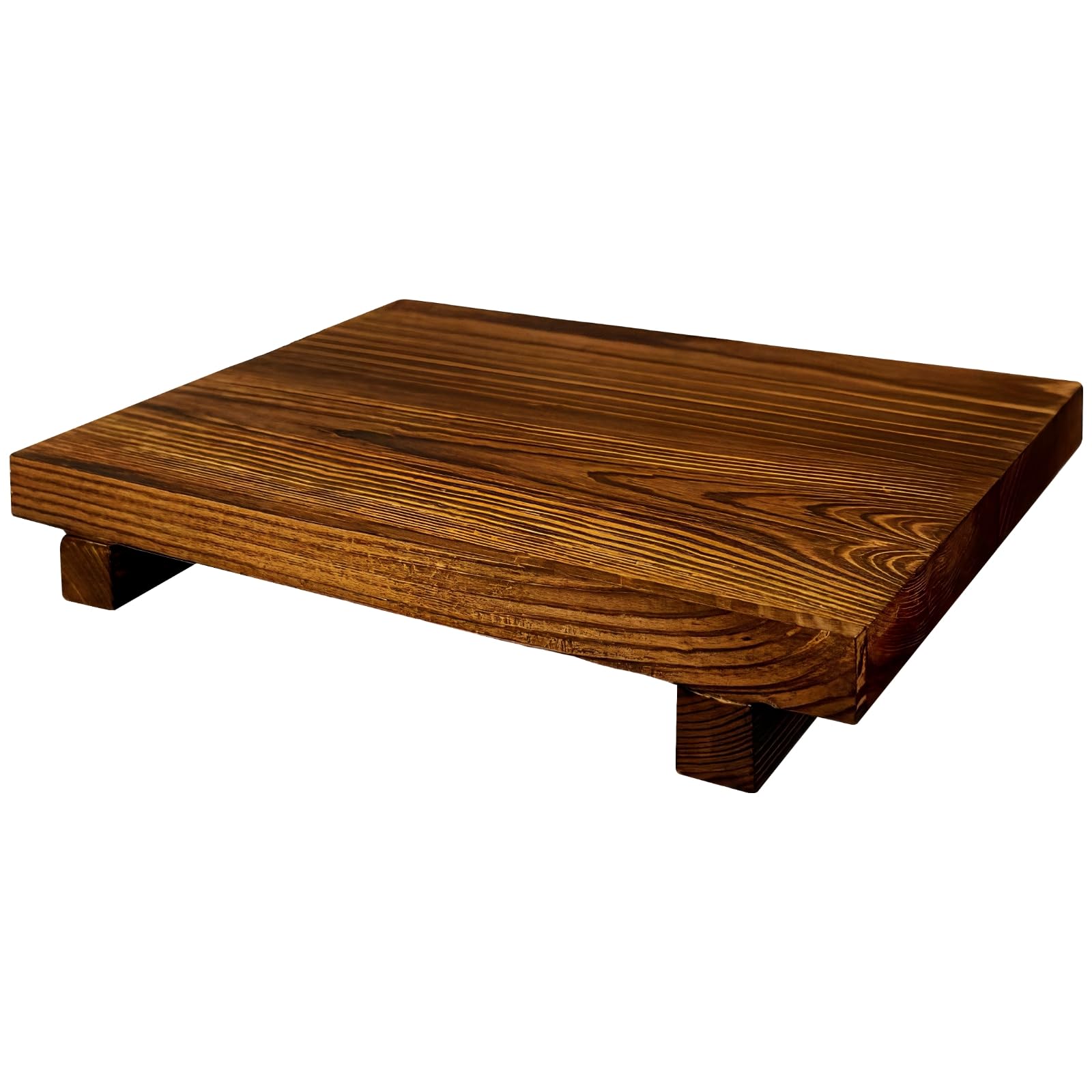 Support en bois de pin vintage pour surélever vos objets et ranger vos meubles encombrés