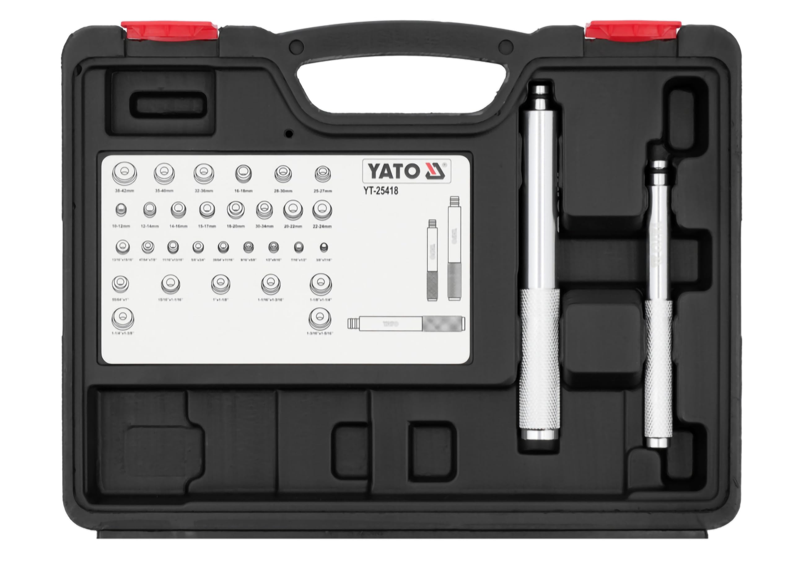 YATO YT-25418 Satz Druckstücksatz Ein- / Auspresswerkzeug